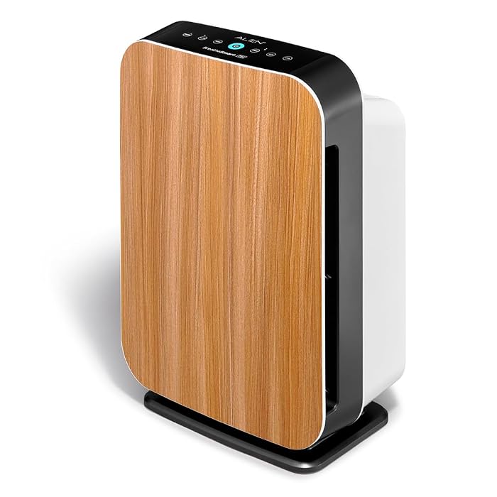 Comparison reference only: Alen BreatheSmart reference image with wood front; panel appears 45i, not verified as 75i.
